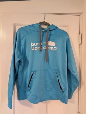 Burn Boot Camp Women’s Light Blue Hoodie Sweatshirt
